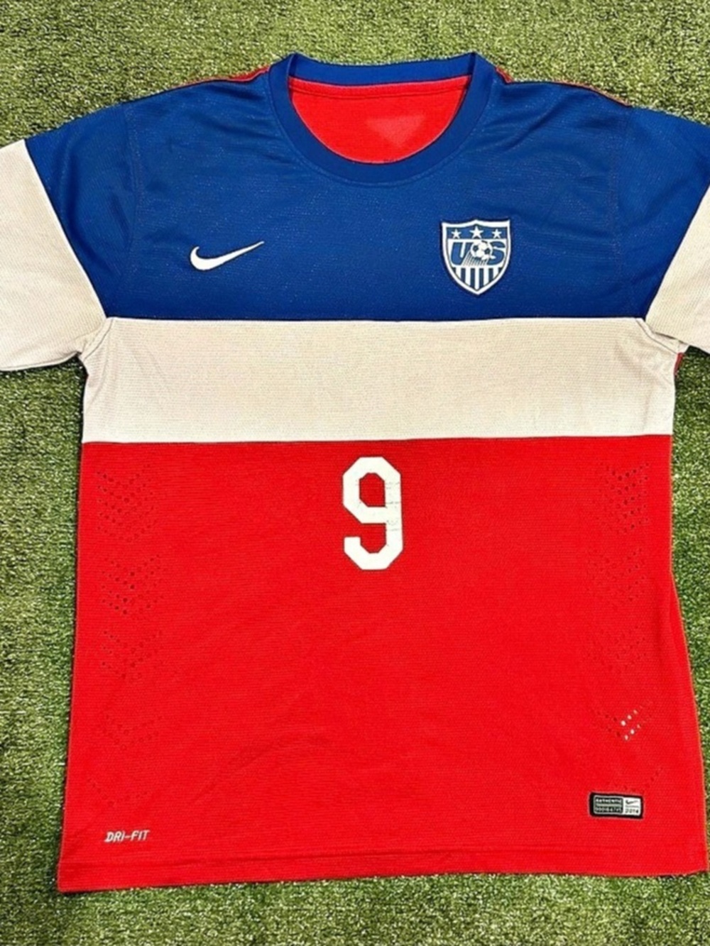 Nike USA 2014 World Cup Away Jersey Red & Blue Sz Med
